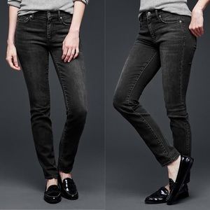 GAP Resolution Slim Straight Black Jeans 27 Long